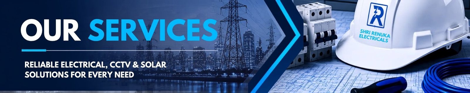 Our Services — electrical panel wiring, MCB installation and lighting work